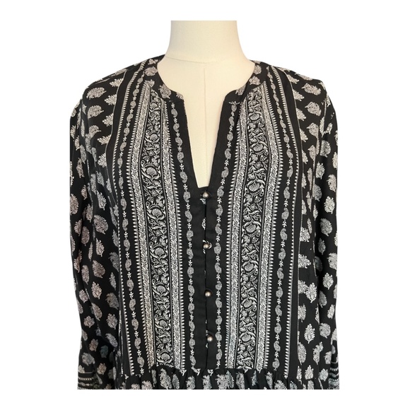 🆕 👗 NWOT RELATIVITY Black & White Boho Dress | Size XL - Picture 2 of 9